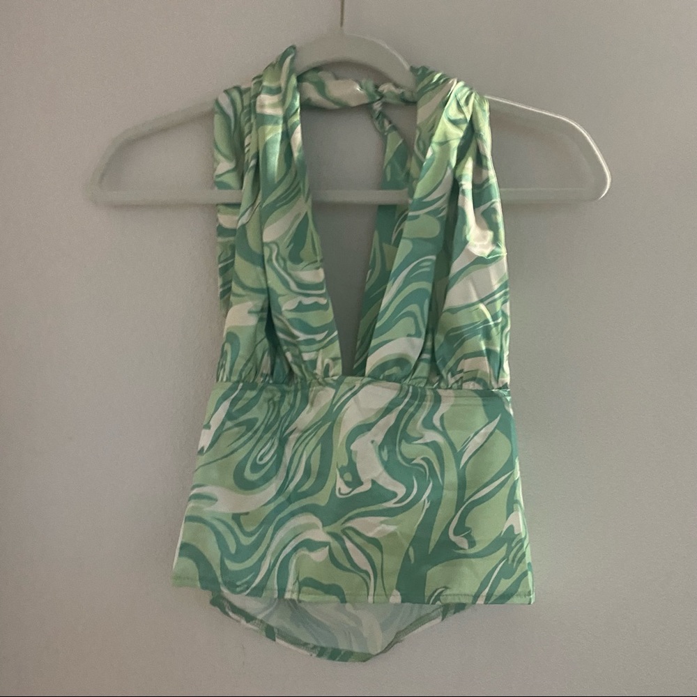 Cutest silky tie neck top ❤️
